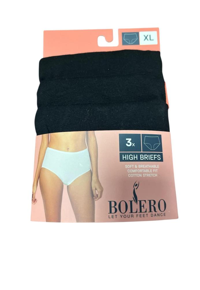 Chilot dama clasic, Set 3 Bucăți,Culoare negru, Engros